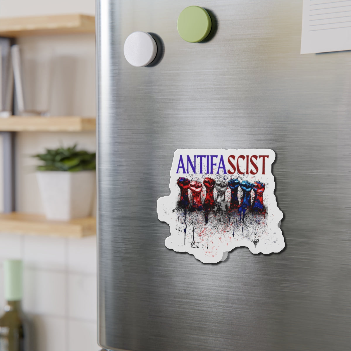 Antifascist Die-Cut Magnet