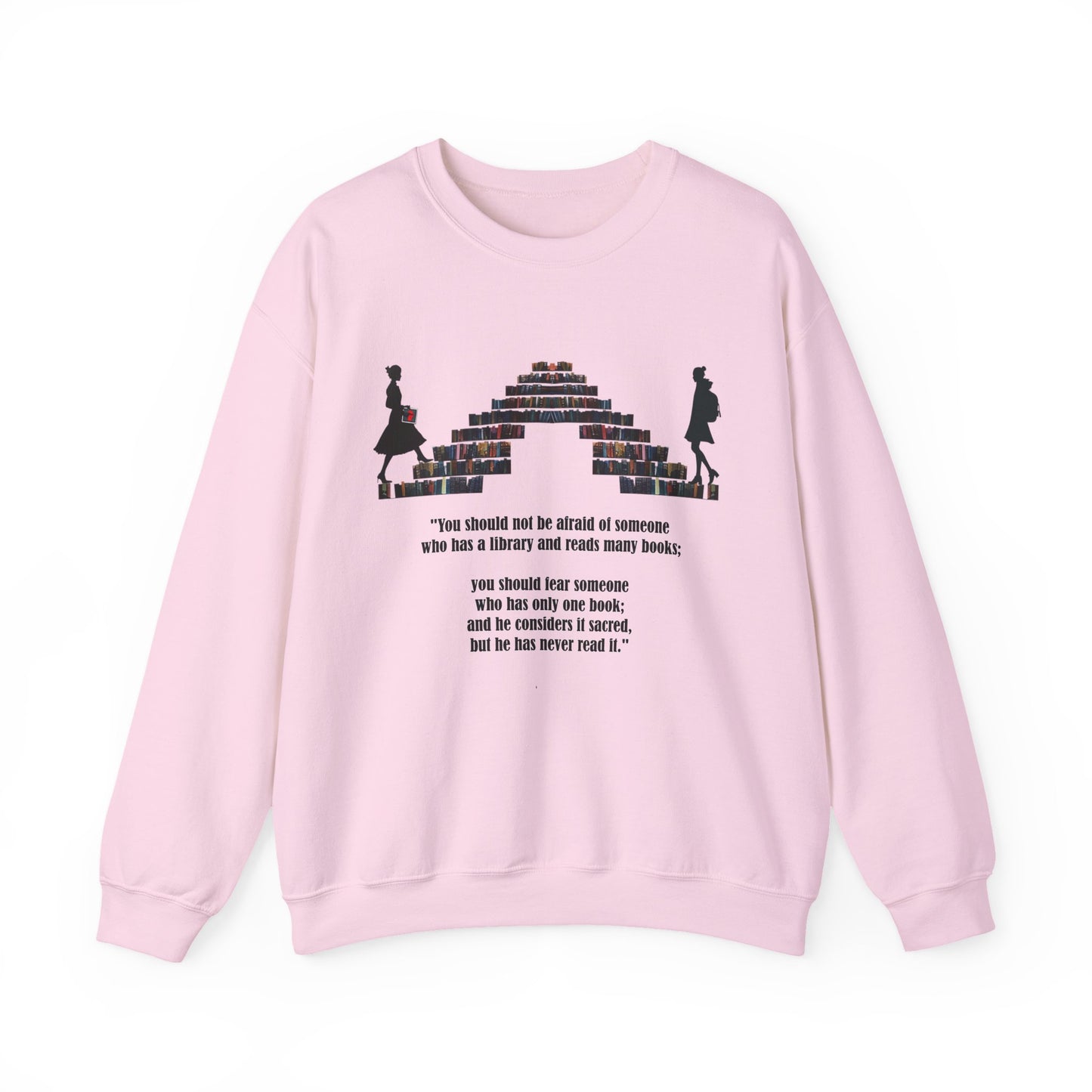 Fear of One Sacred Book Quote Crewneck Sweatshirt