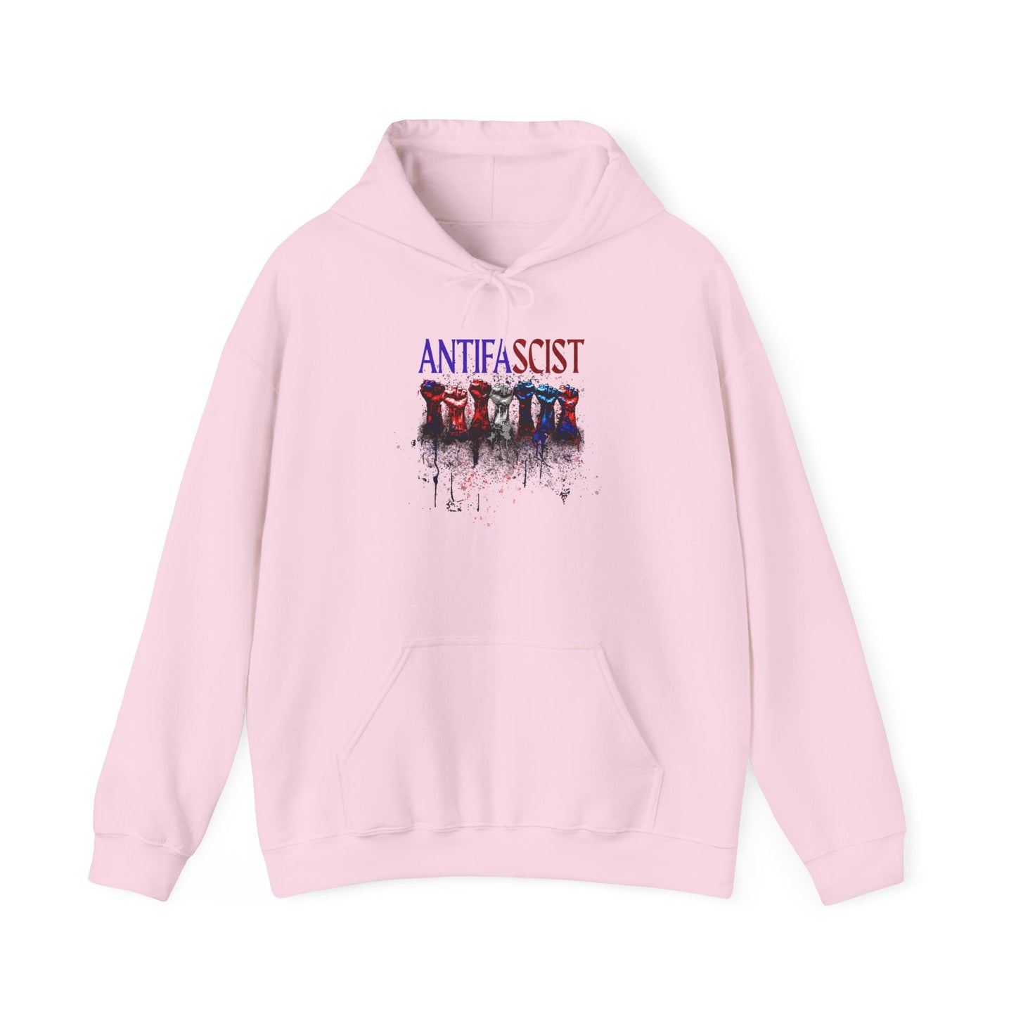 Antifascist Fists  Unisex Hooded Sweatshirt