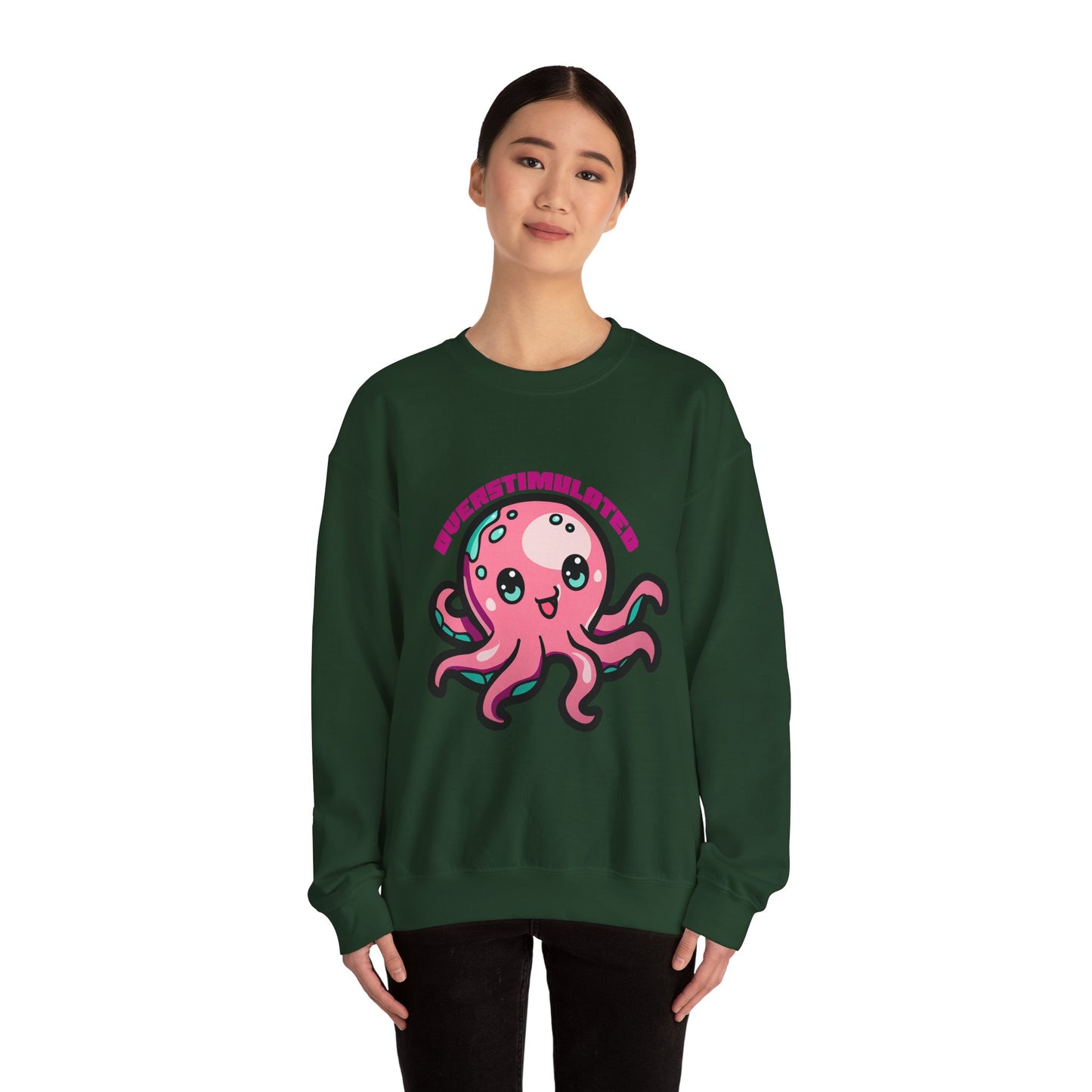 Overstimulated Octopus Graphic Sweatshirt