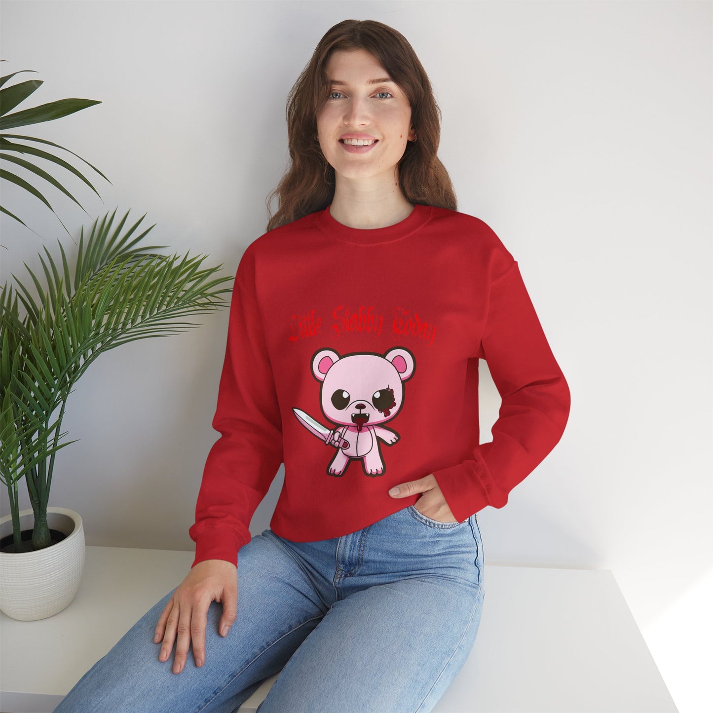 Little Stabby Today Bear Sweatshirt