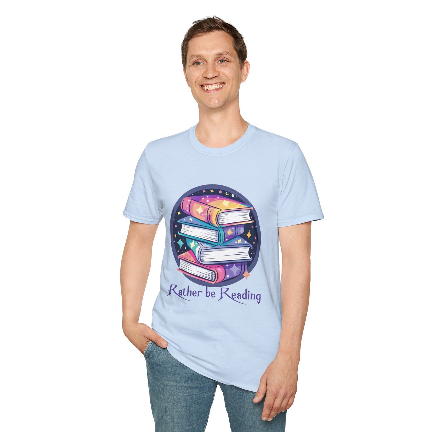 Rather Be Reading Unisex Softstyle T-Shirt