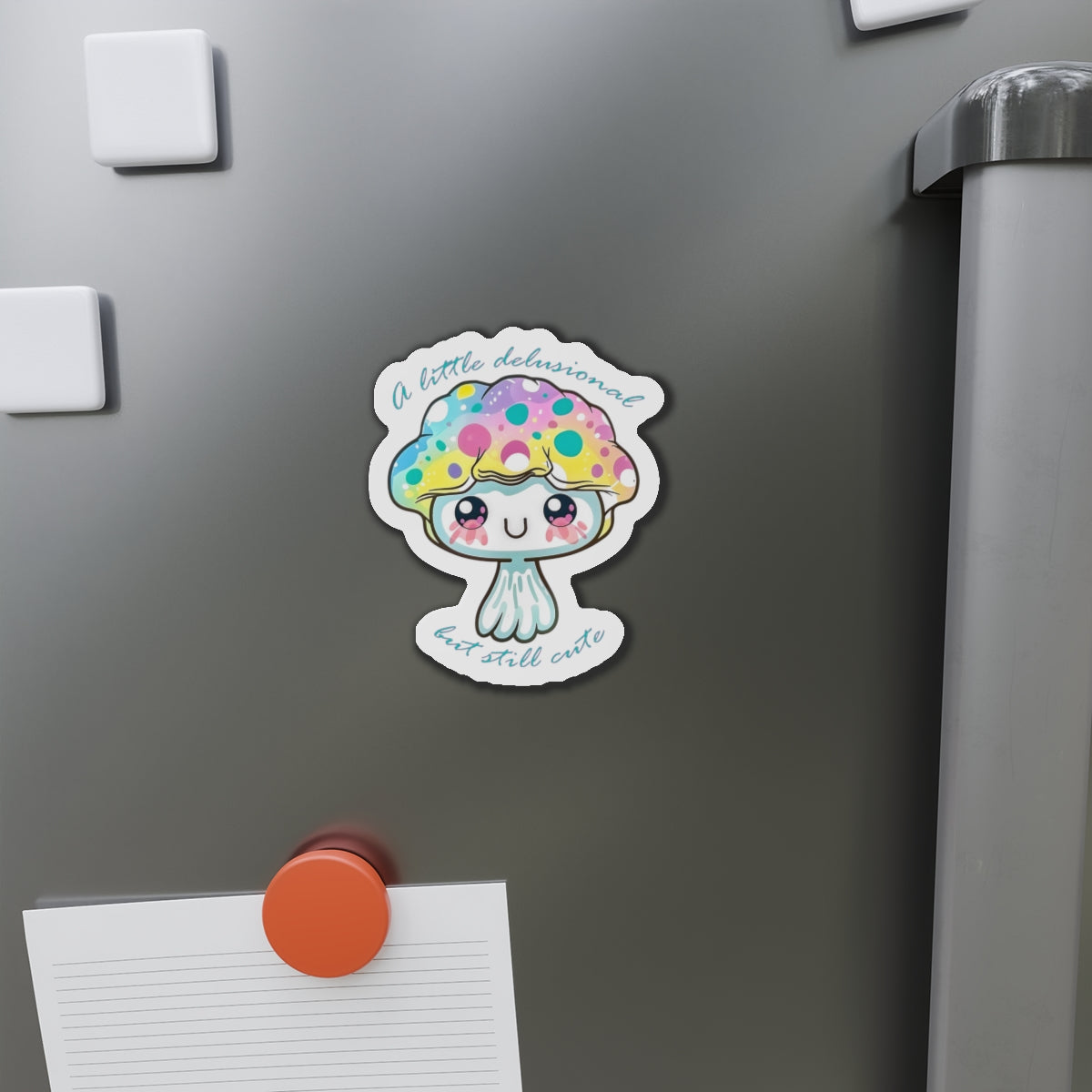 Kawaii Jellyfish — "A Little Delusional But Still Cute" Die-Cut Magnet