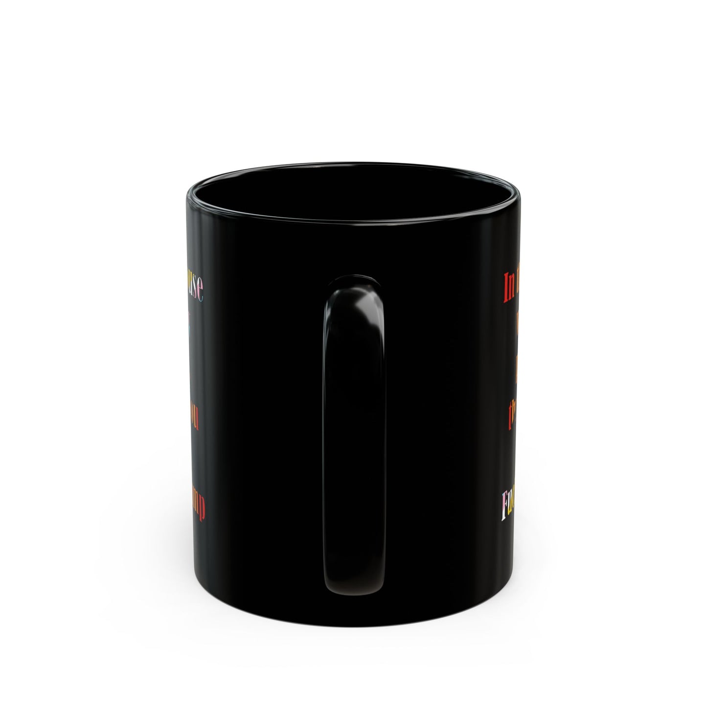 In this house we say please thank you and Fuck Trump with Trans Inclusive Pride Flag colors - Mug