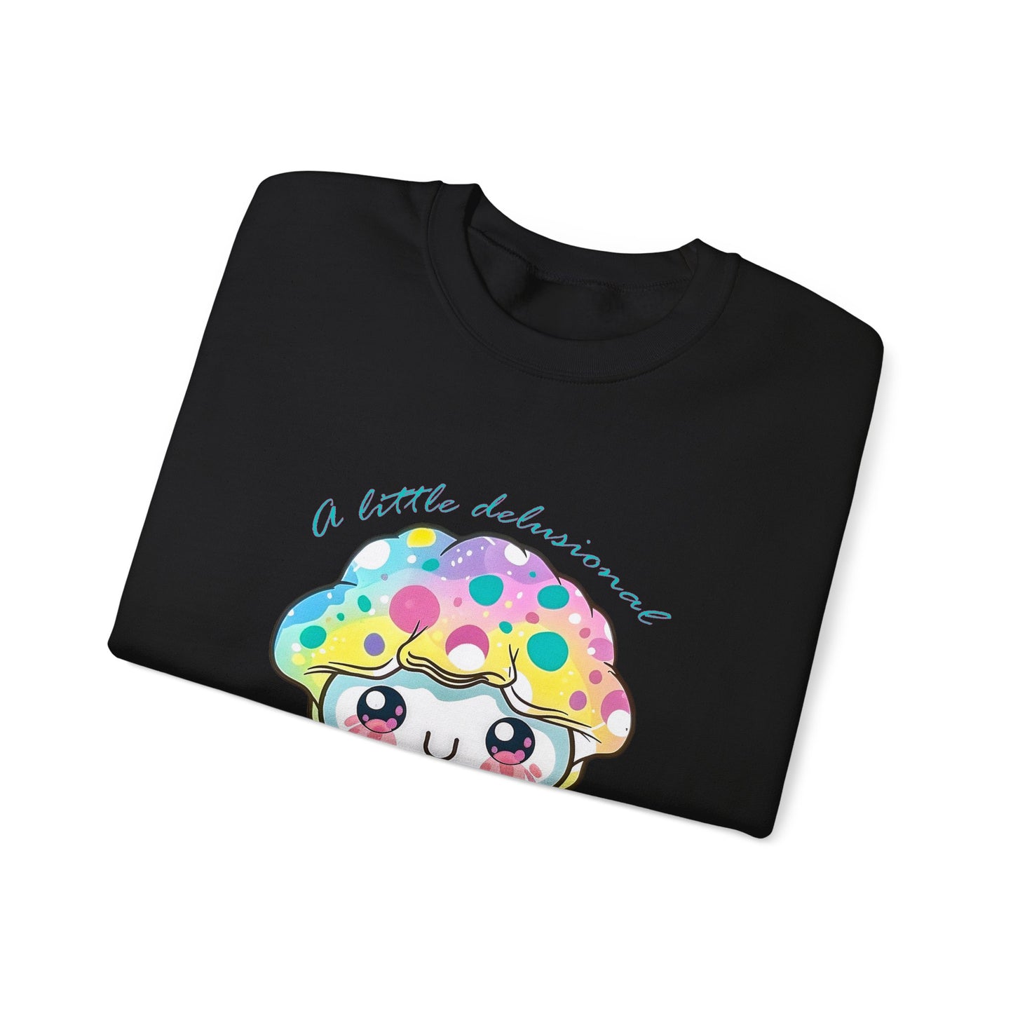 Little Delusional, Still Cute Kawaii Jellyfish Crewneck Sweatshirt