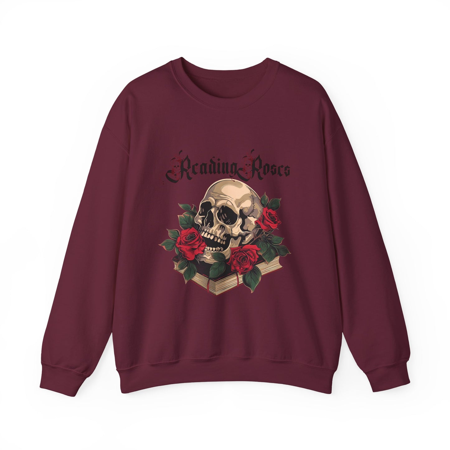 Reading Roses Crewneck Sweatshirt BkLtr