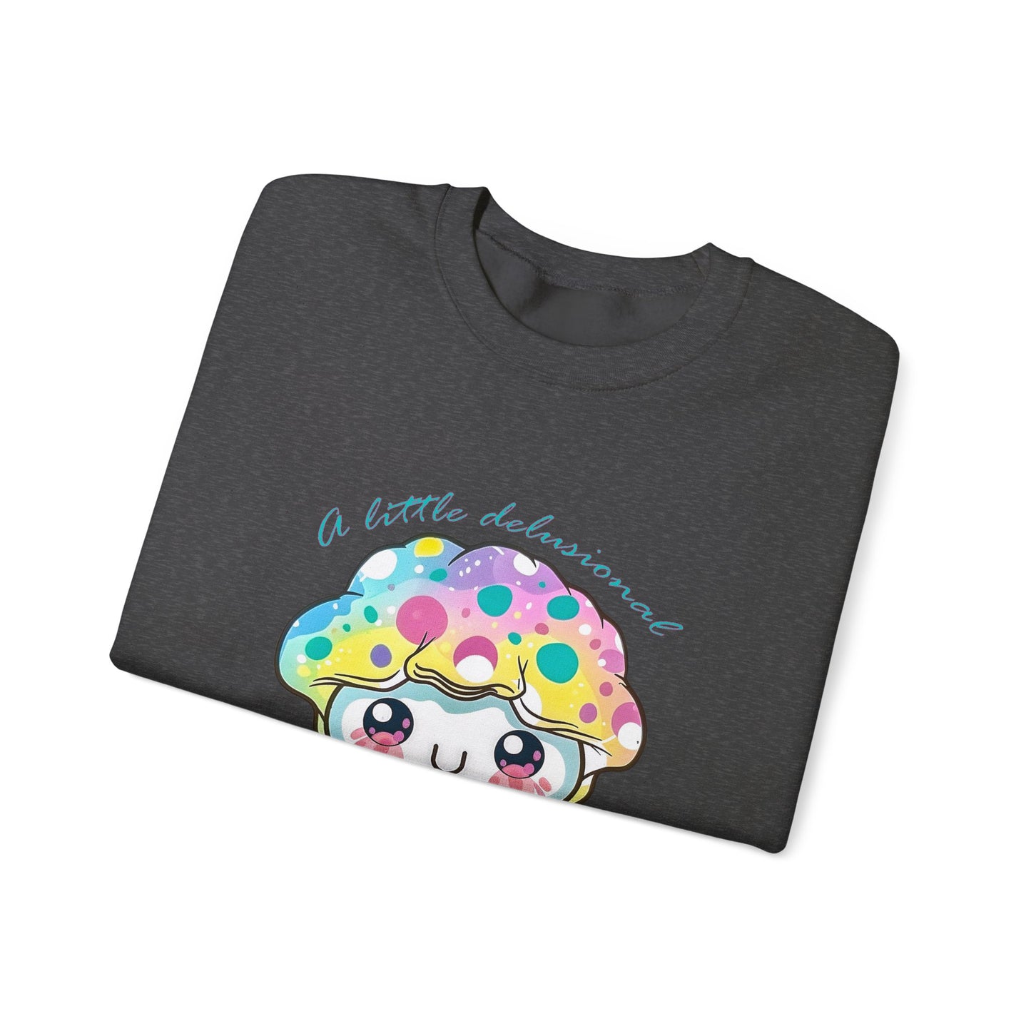 Little Delusional, Still Cute Kawaii Jellyfish Crewneck Sweatshirt