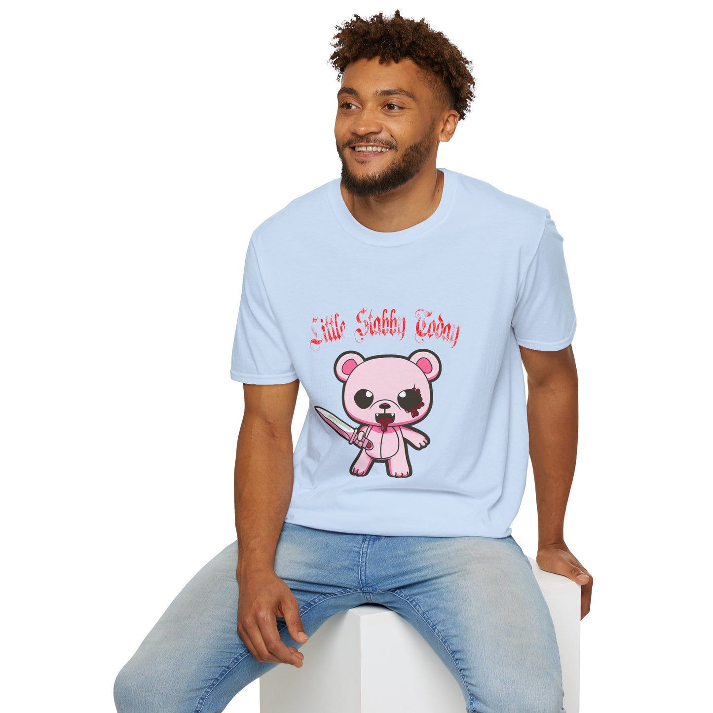 Little Stabby Today Cute Bear Graphic T-Shirt