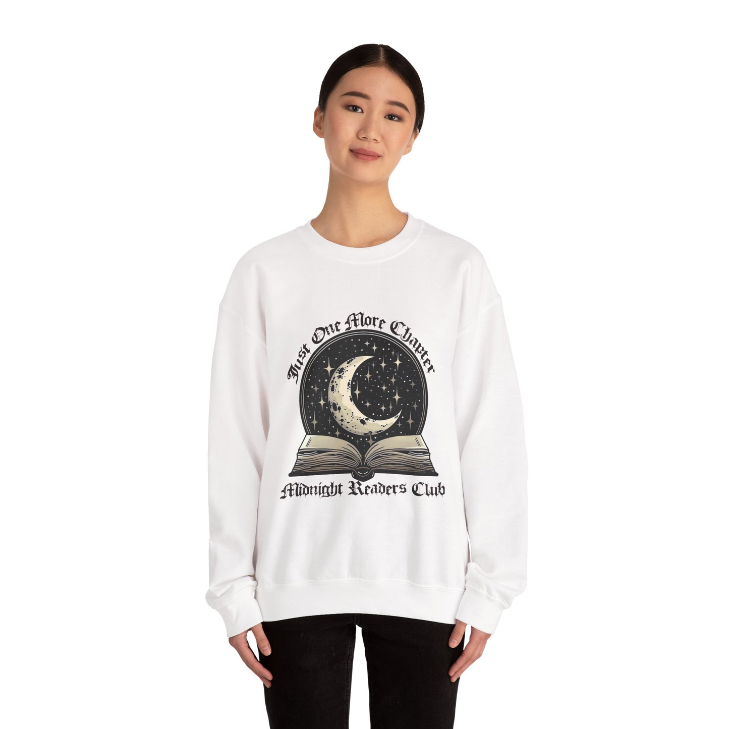 Just One More Chapter - Midnight Readers Club Sweatshirt for Book Lovers