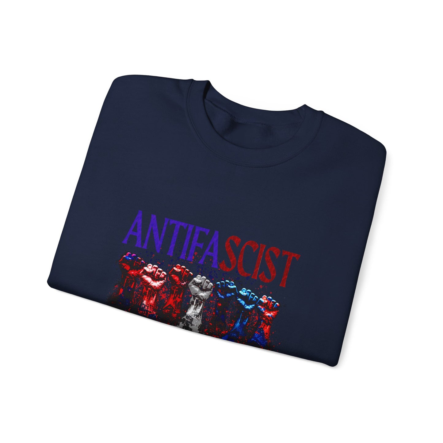 Antifascist Crewneck Sweatshirt Unisex Heavy Blend™