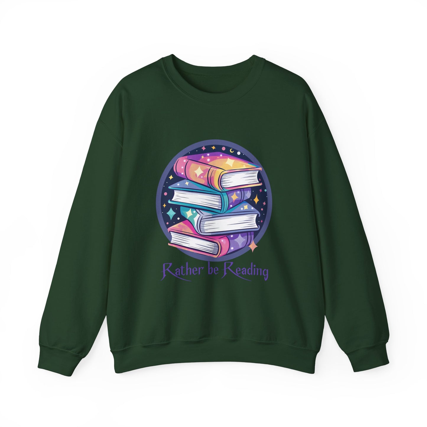 Rather be Reading Book Lovers Crewneck Sweatshirt