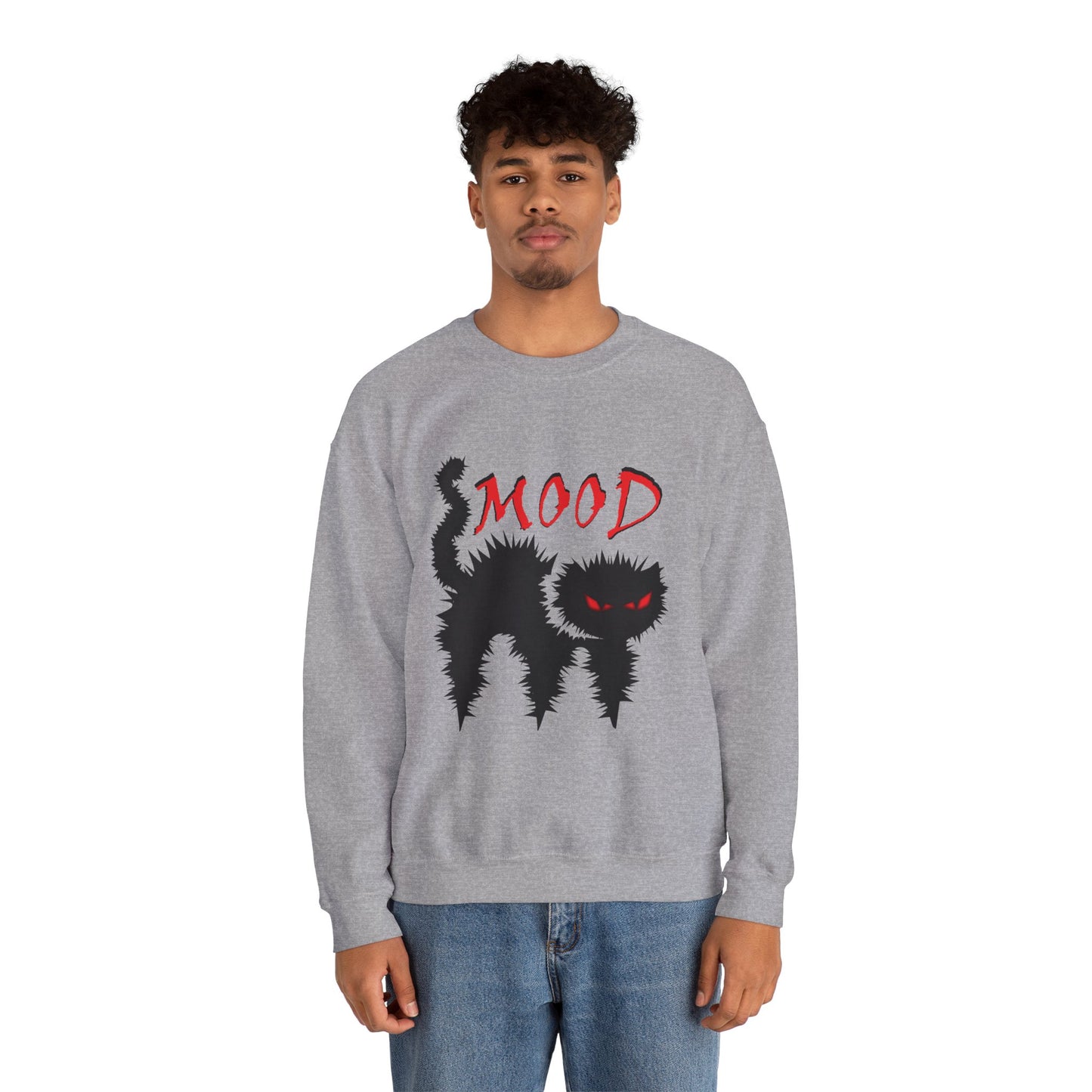 Mood Cat Unisex Crewneck Sweatshirt