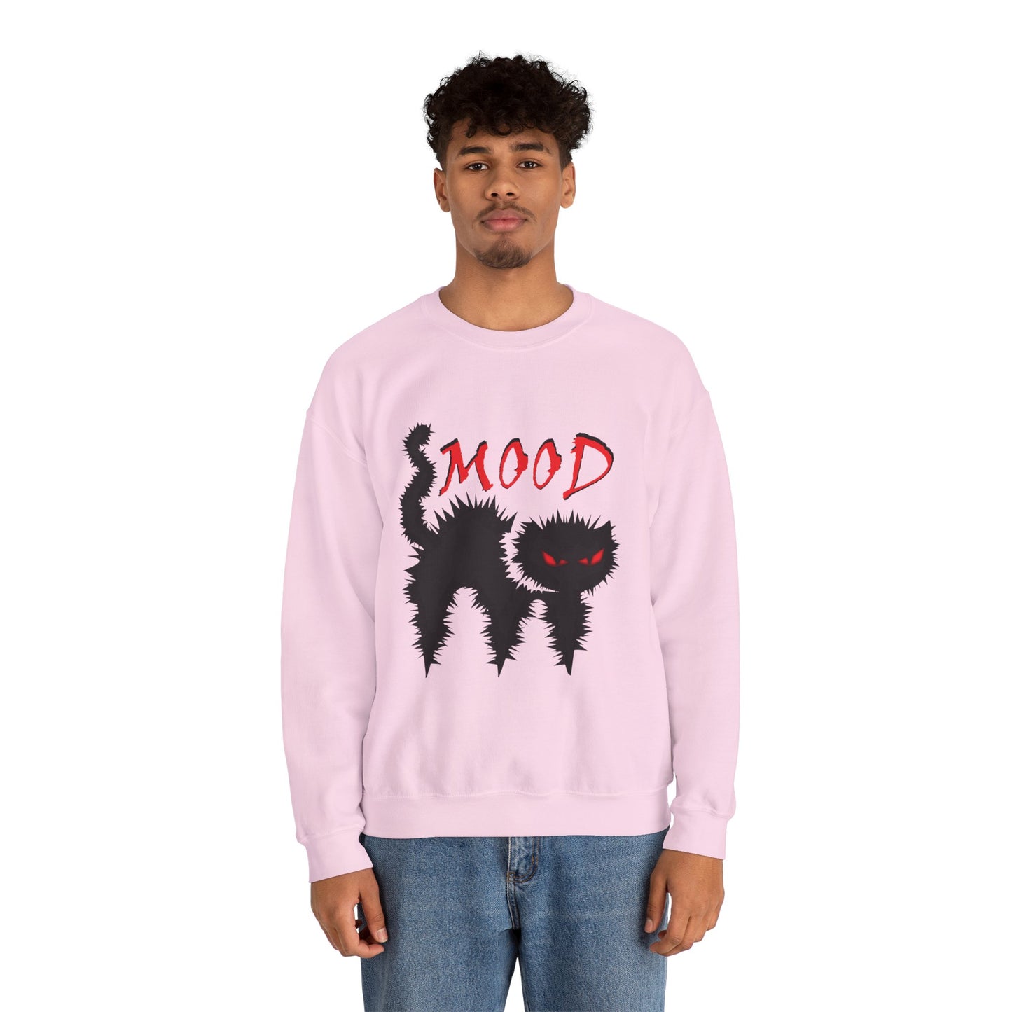 Mood Cat Unisex Crewneck Sweatshirt