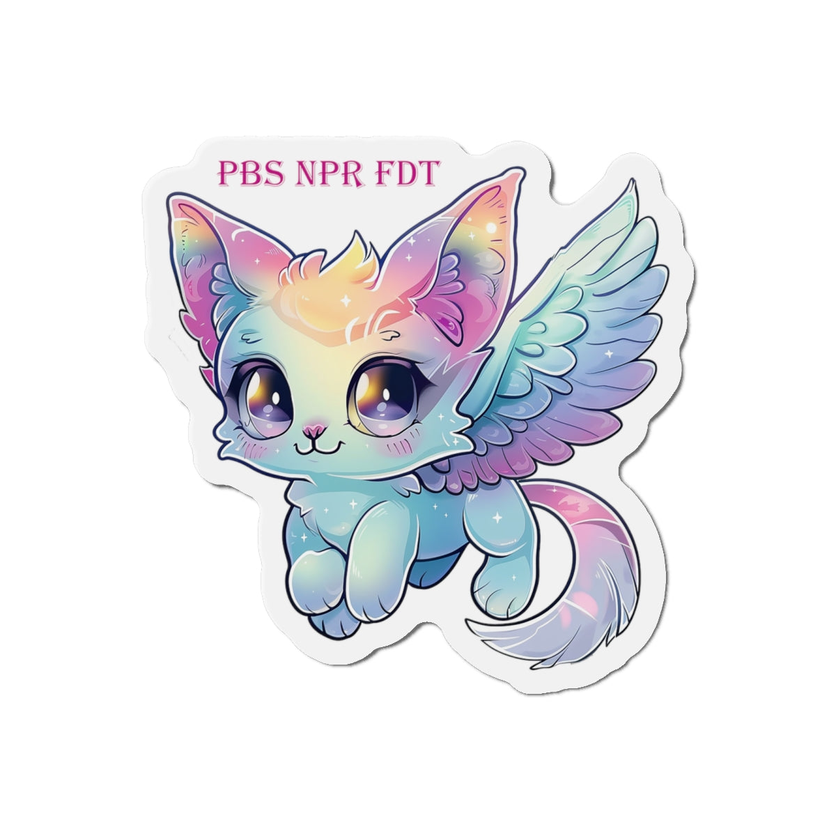 Cute Kawaii Flying Cat Magnet – PBS NPR FDT