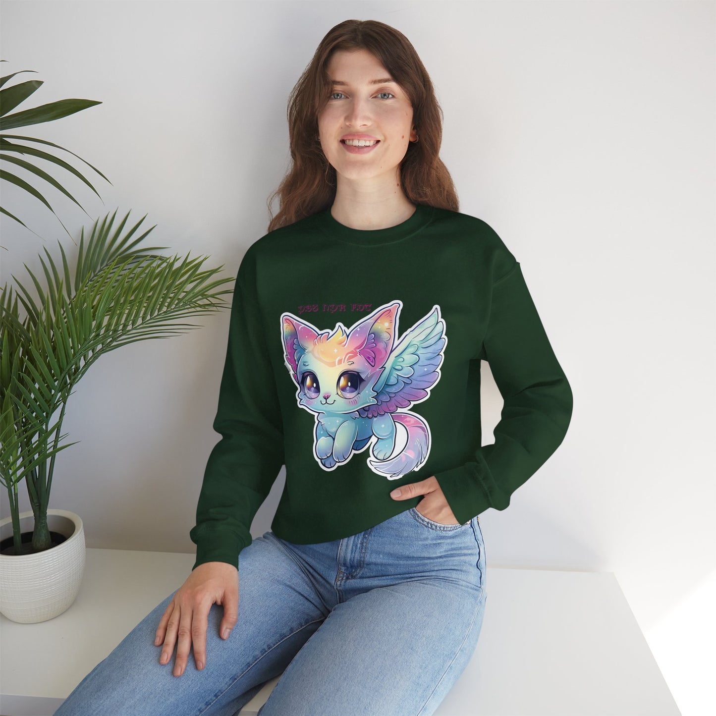 PBS NPR FDT Fantasy Cat Crewneck Sweatshirt