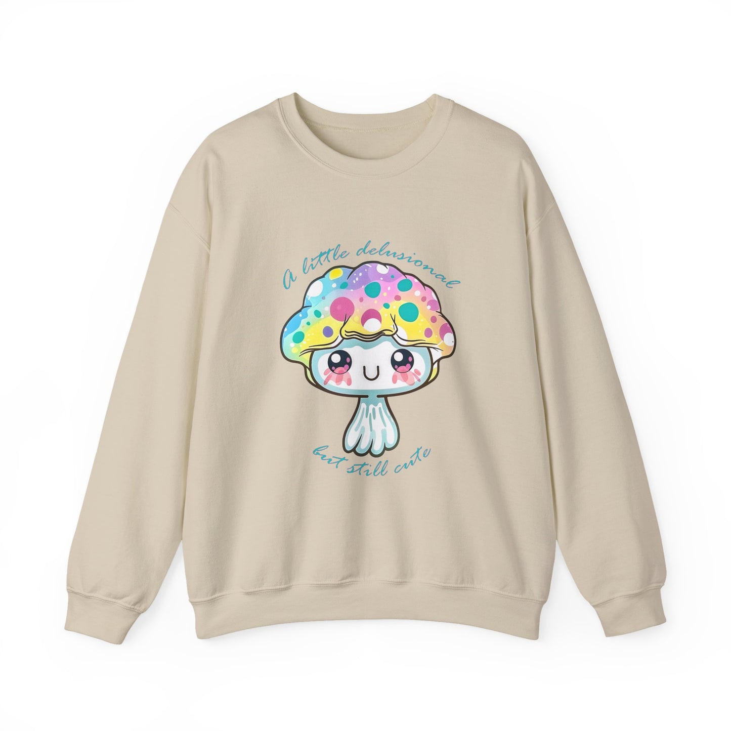 Little Delusional, Still Cute Kawaii Jellyfish Crewneck Sweatshirt