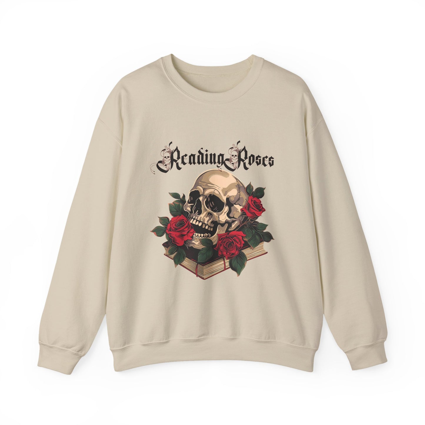 Reading Roses Crewneck Sweatshirt BkLtr