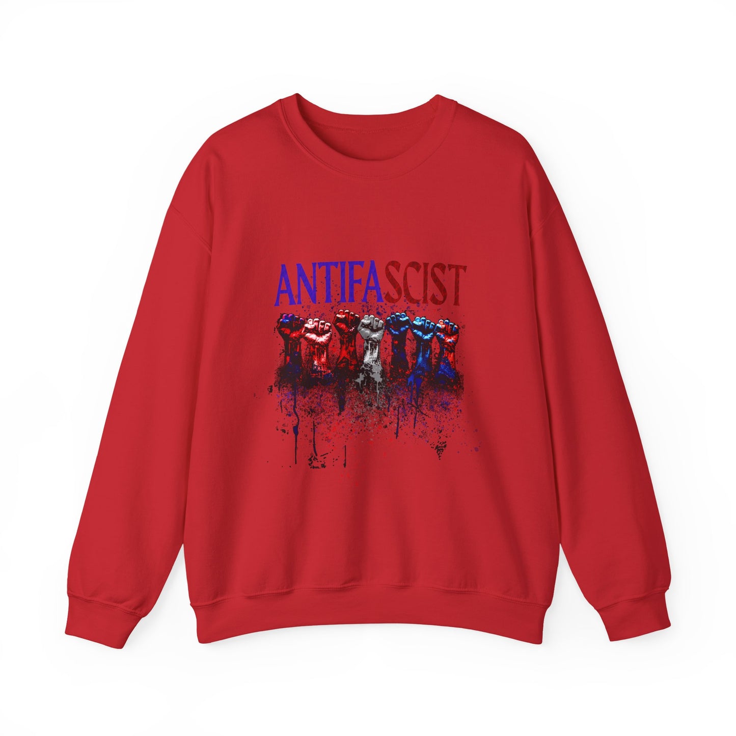 Antifascist Crewneck Sweatshirt Unisex Heavy Blend™