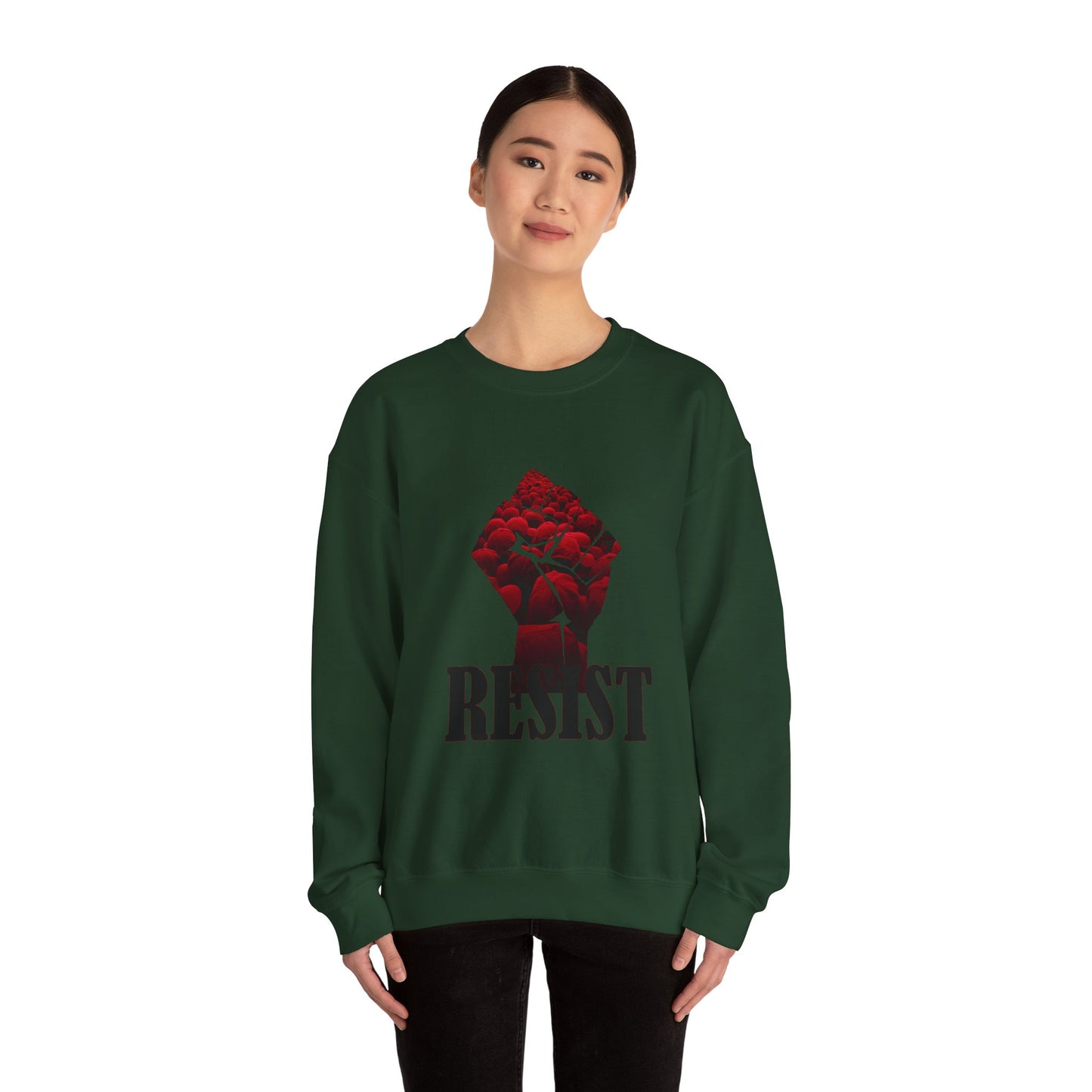 Resist the Red Hats Heavy Blend™ Crewneck Sweatshirt