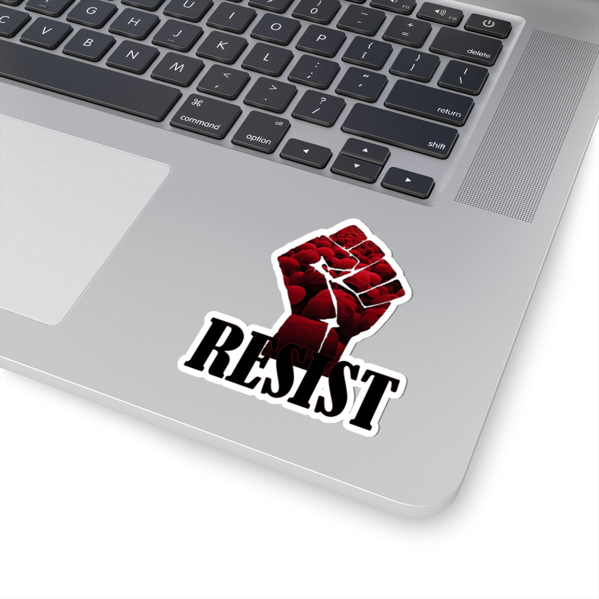 Resist Fist Kiss-Cut Sticker — Political Protest Decal
