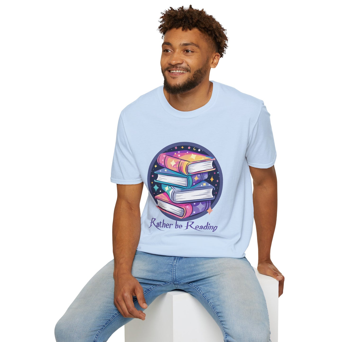 Rather Be Reading Unisex Softstyle T-Shirt