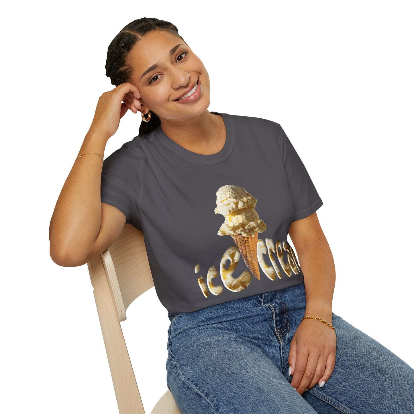 Lick Me Till Ice Cream Lover Unisex Softstyle T-Shirt