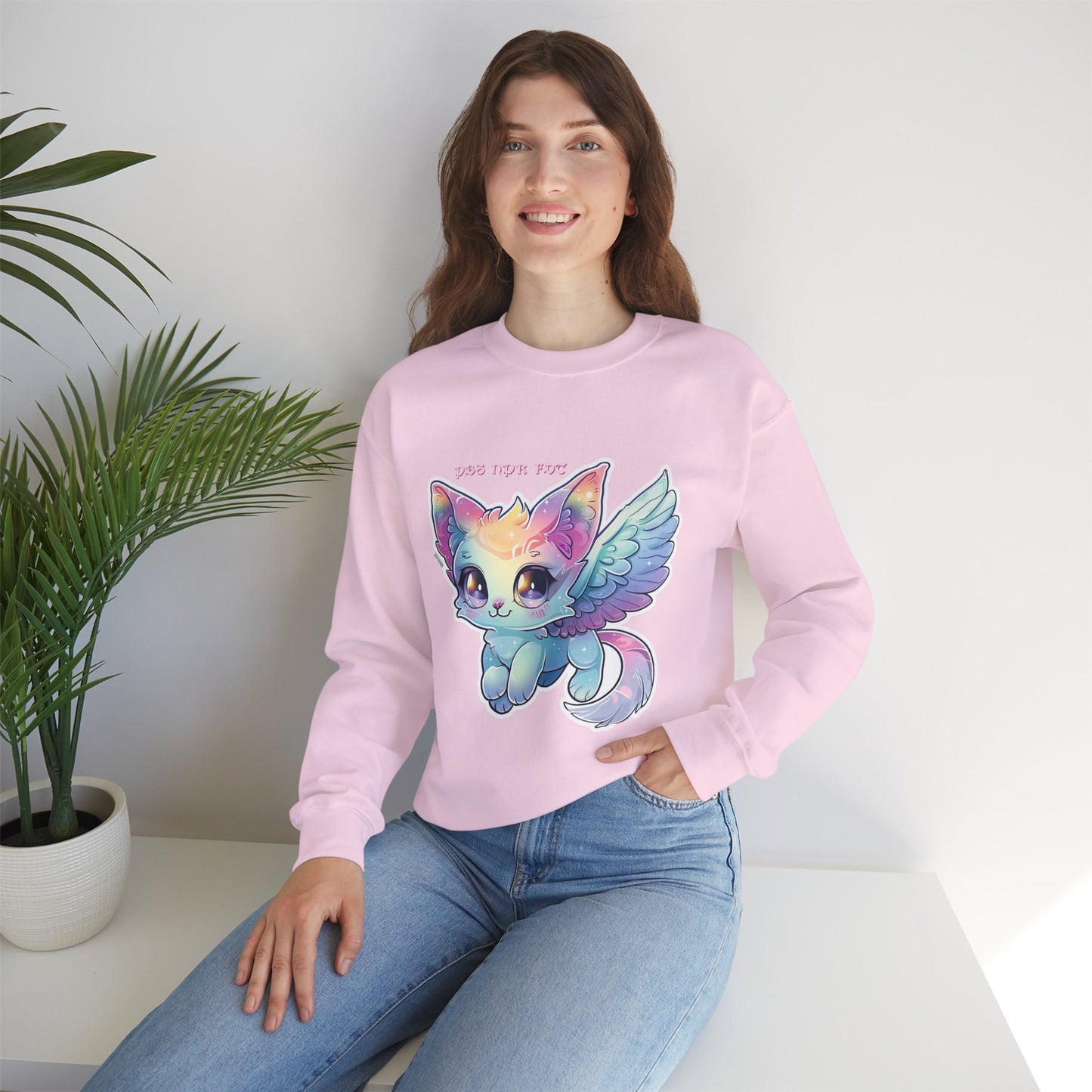 PBS NPR FDT Fantasy Cat Crewneck Sweatshirt