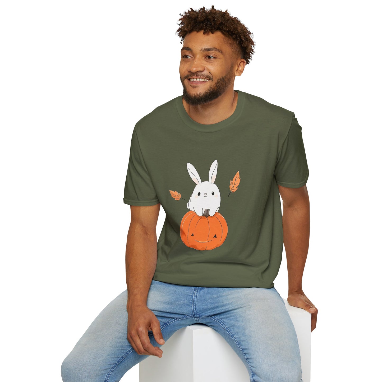 Cute Bunny Pumpkin Unisex T-Shirt