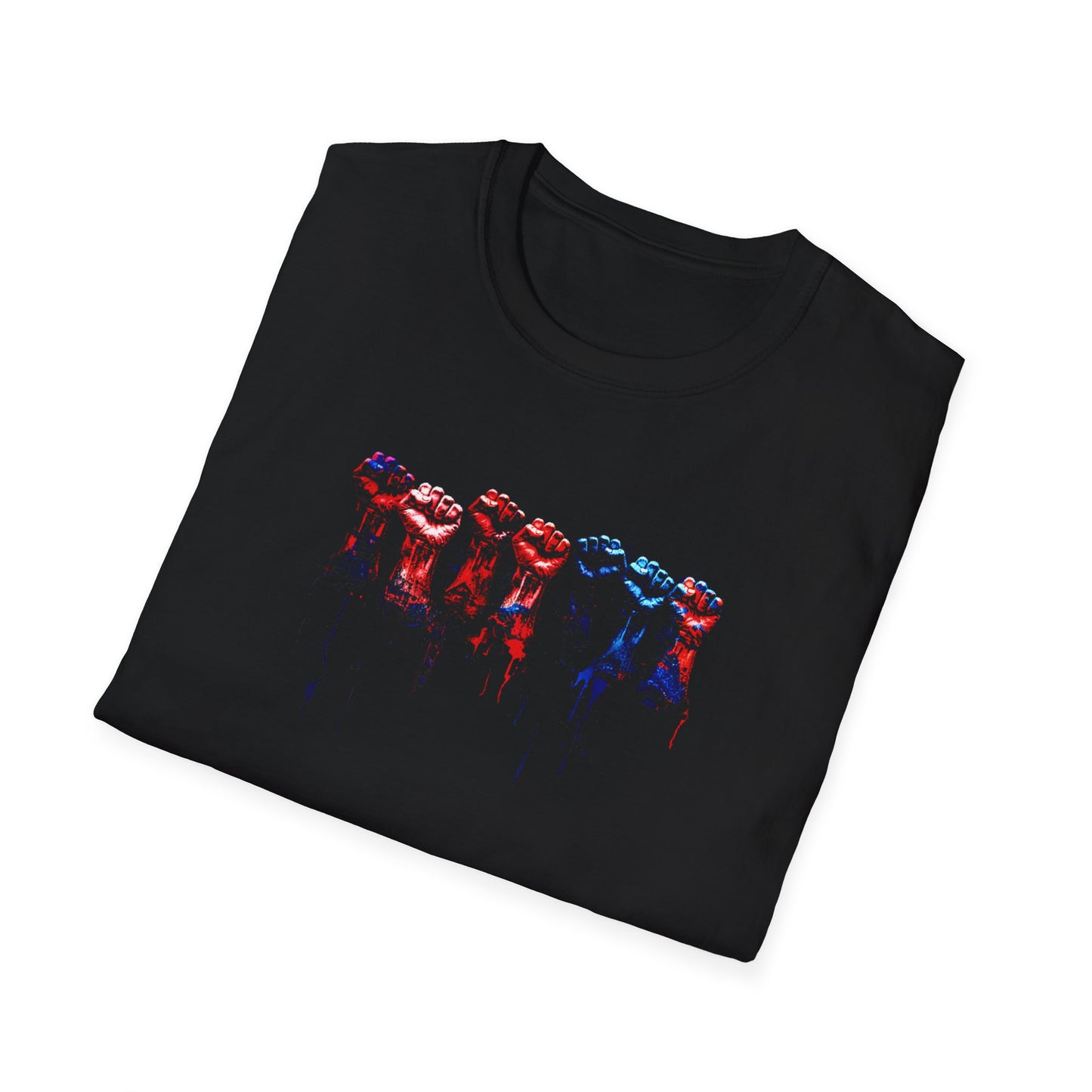 Severed Raised Fists Red White and Blue