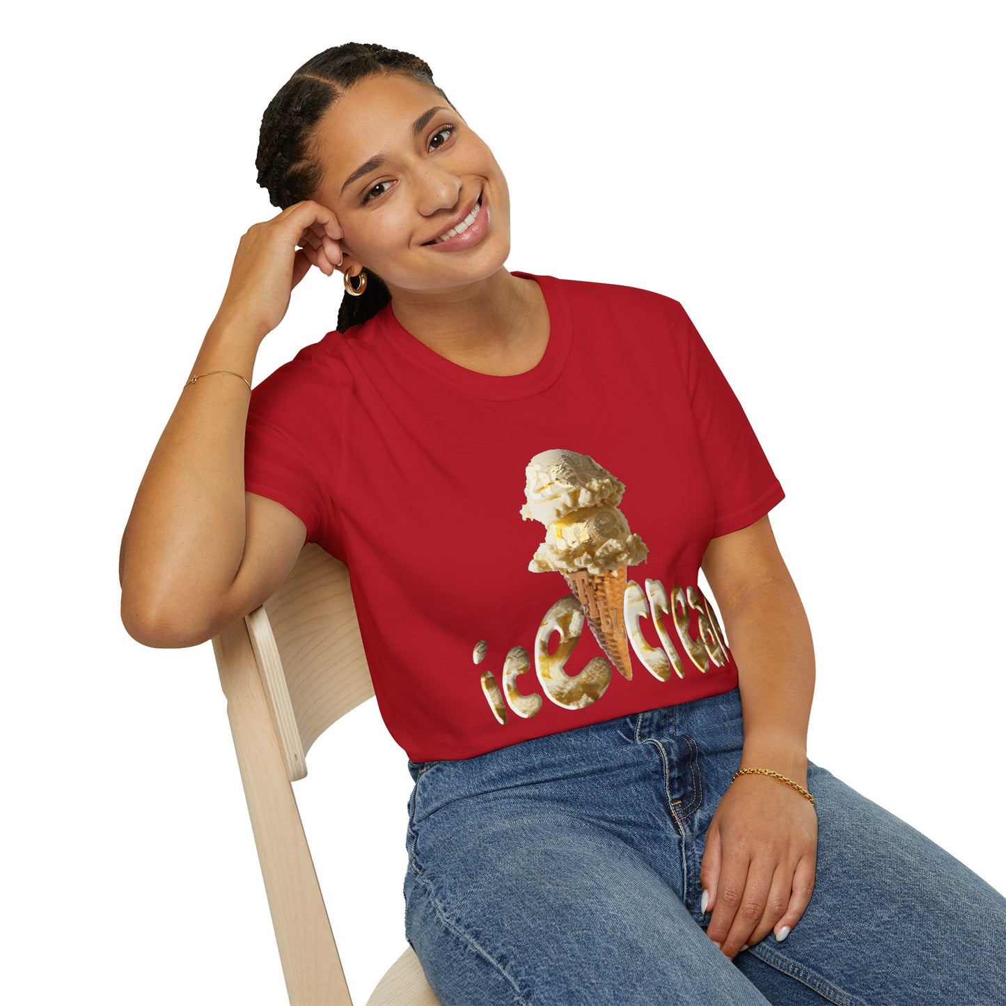 Lick Me Till Ice Cream Lover Unisex Softstyle T-Shirt