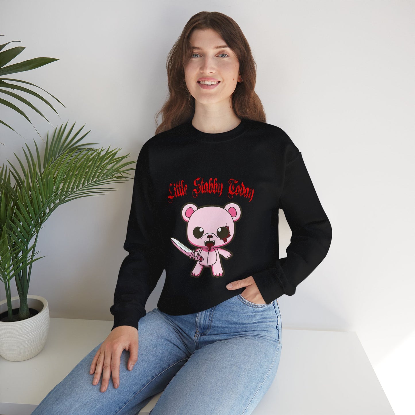 Little Stabby Today Bear Sweatshirt