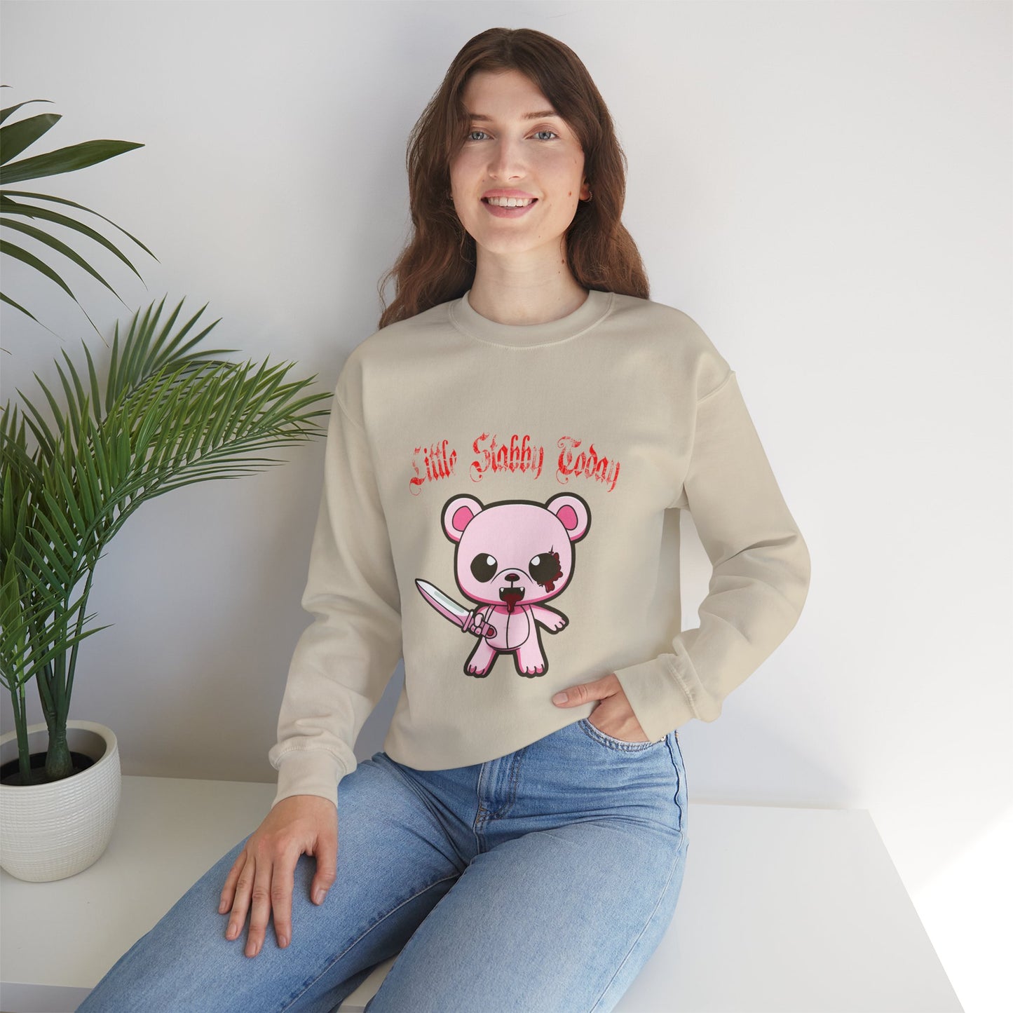 Little Stabby Today Bear Sweatshirt