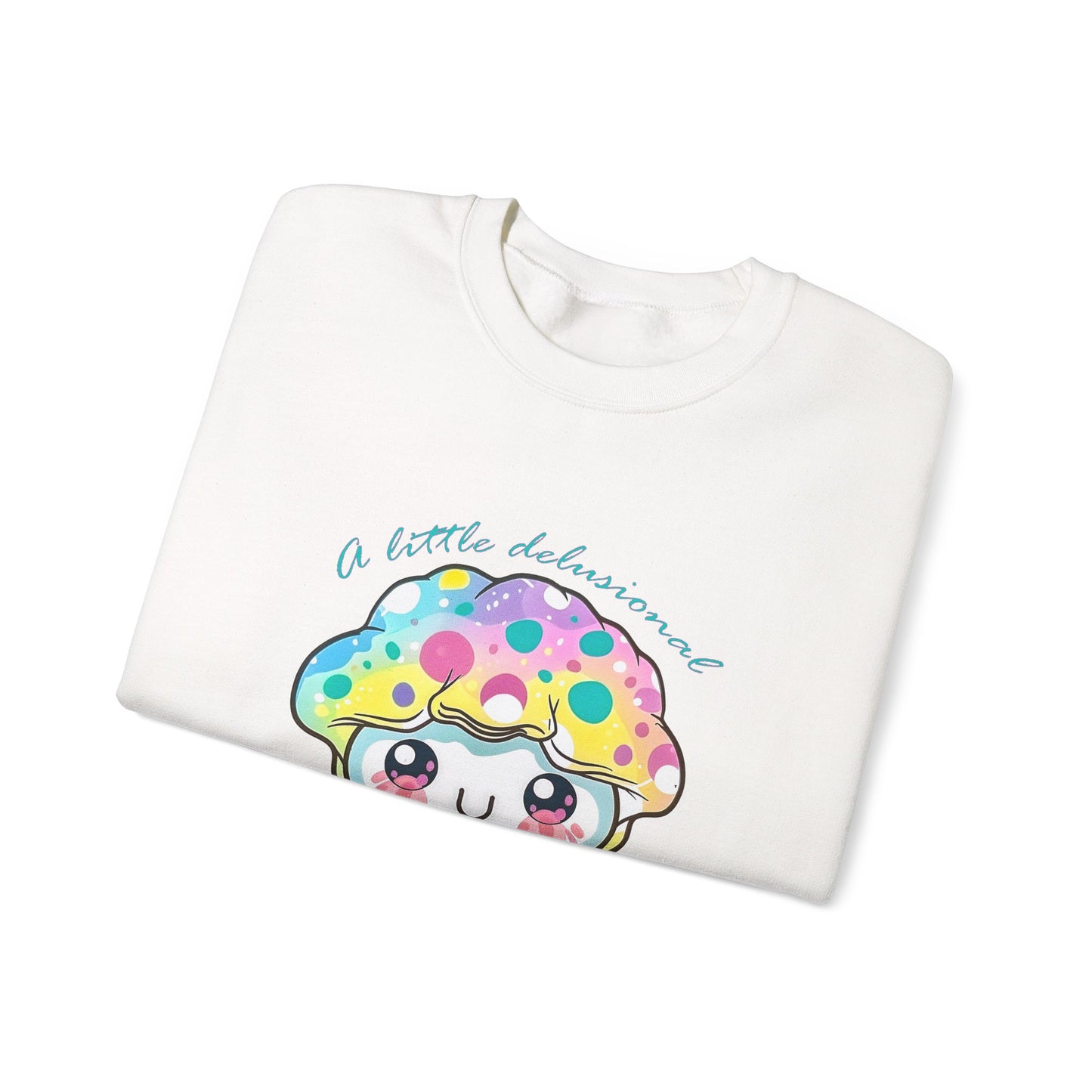 Little Delusional, Still Cute Kawaii Jellyfish Crewneck Sweatshirt