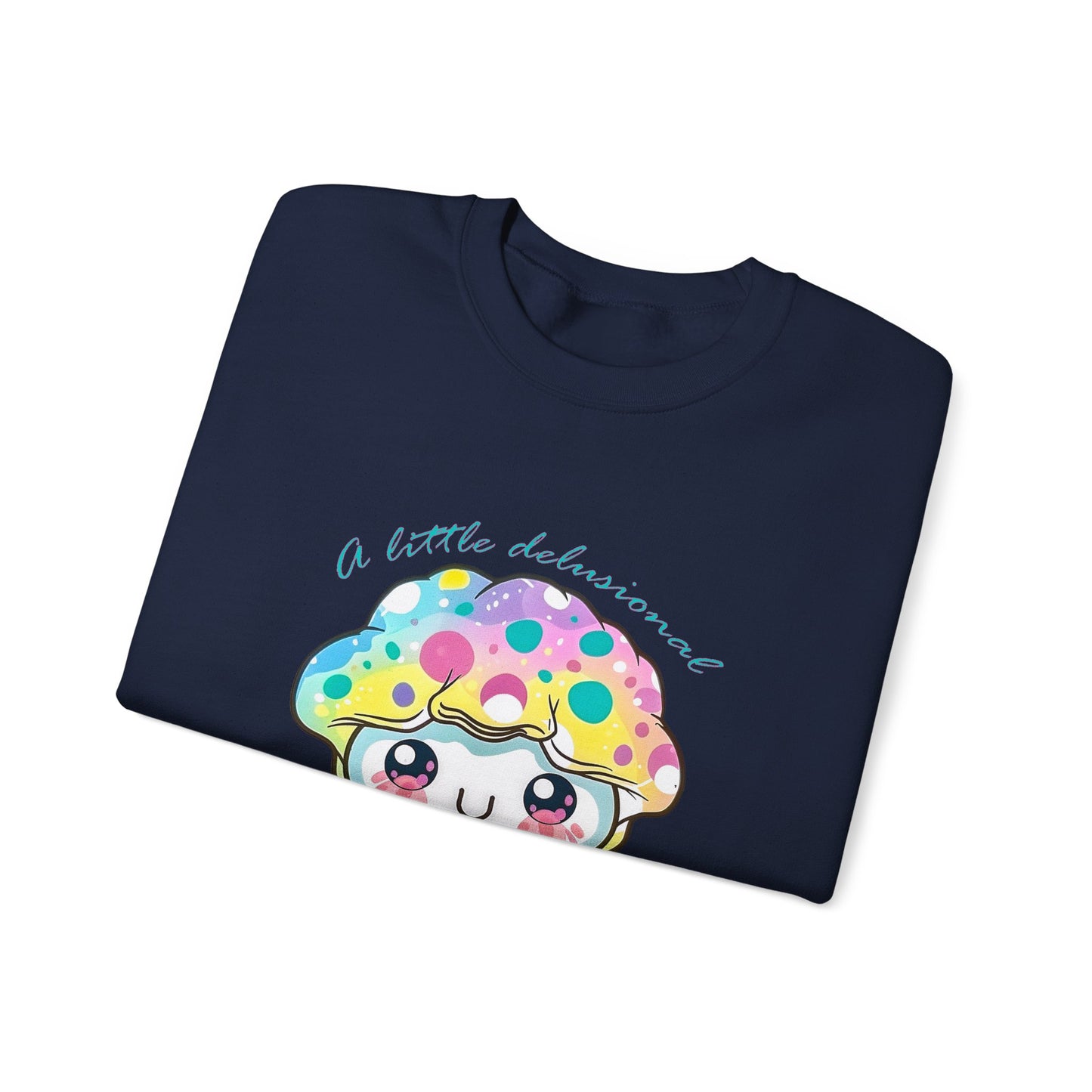 Little Delusional, Still Cute Kawaii Jellyfish Crewneck Sweatshirt