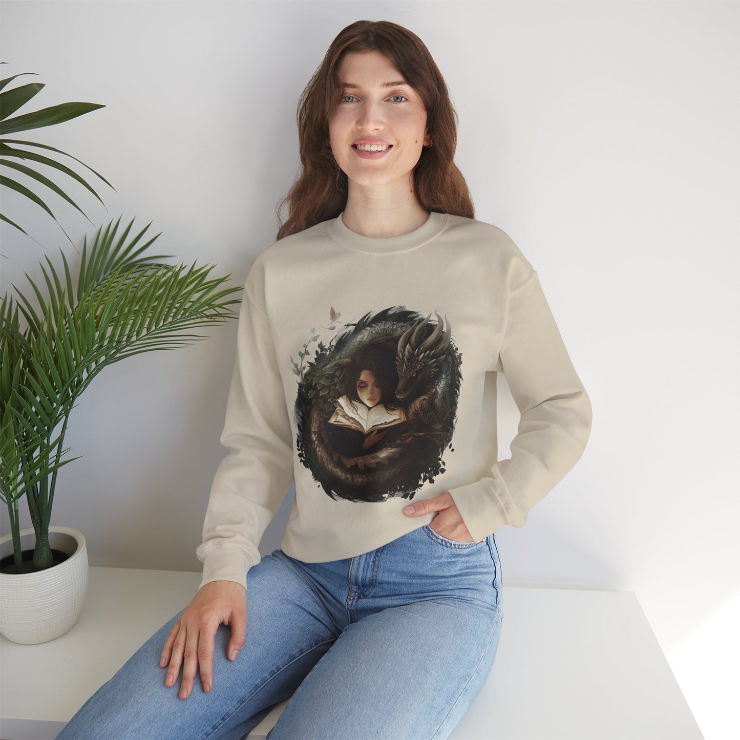 Creature Comforts Fantasy Dragon Crewneck Sweatshirt