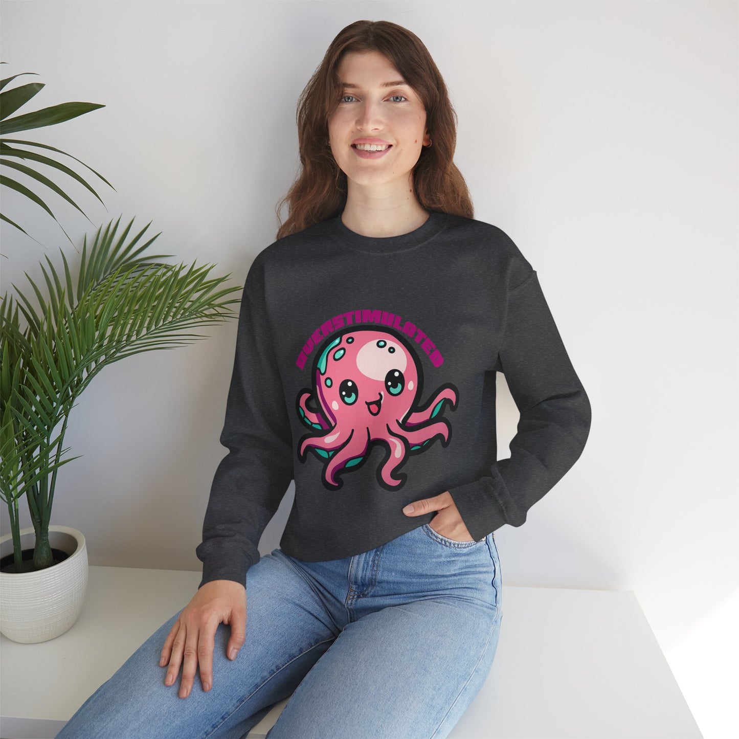 Overstimulated Octopus Graphic Sweatshirt