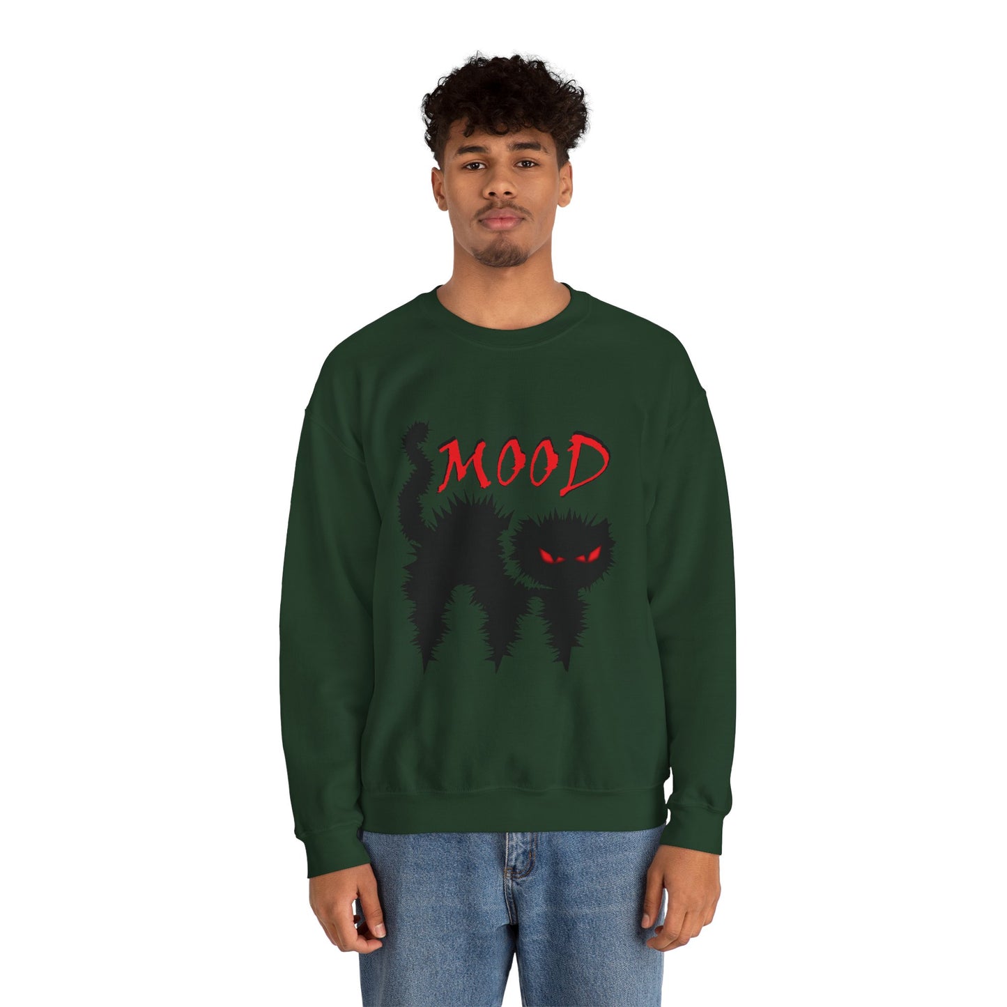 Mood Cat Unisex Crewneck Sweatshirt
