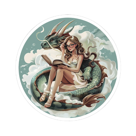 Fantasy Dragon Reader Sticker