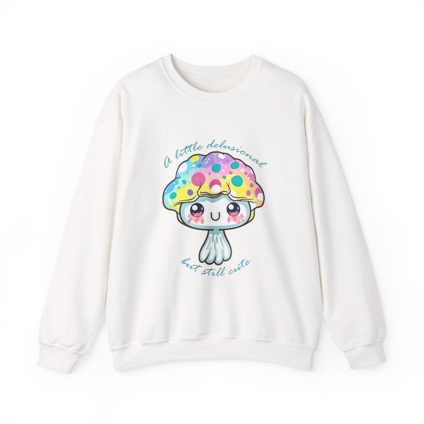 Little Delusional, Still Cute Kawaii Jellyfish Crewneck Sweatshirt
