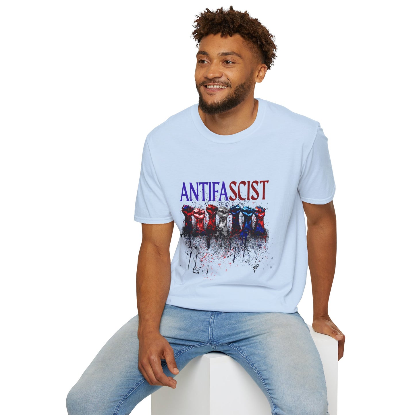 Antifascist Unisex Softstyle T-Shirt Activism Wear