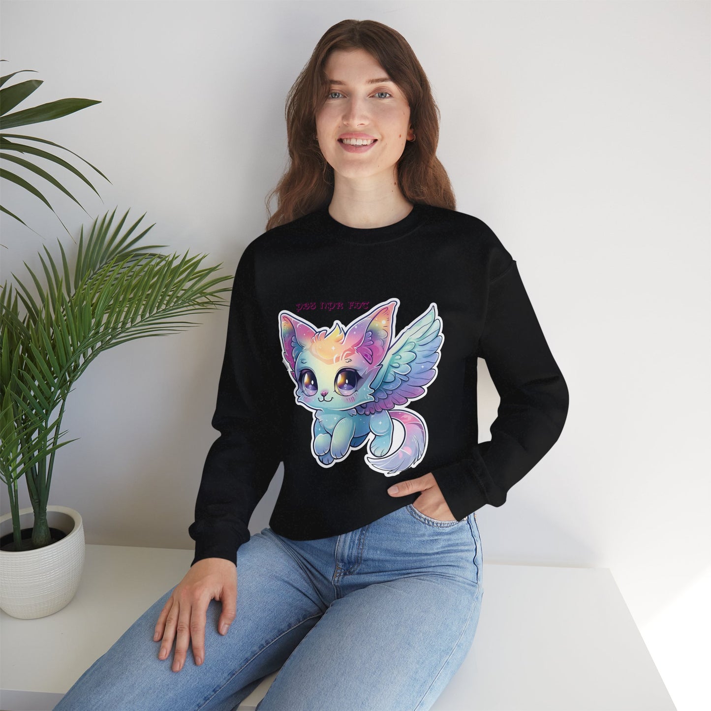 PBS NPR FDT Fantasy Cat Crewneck Sweatshirt