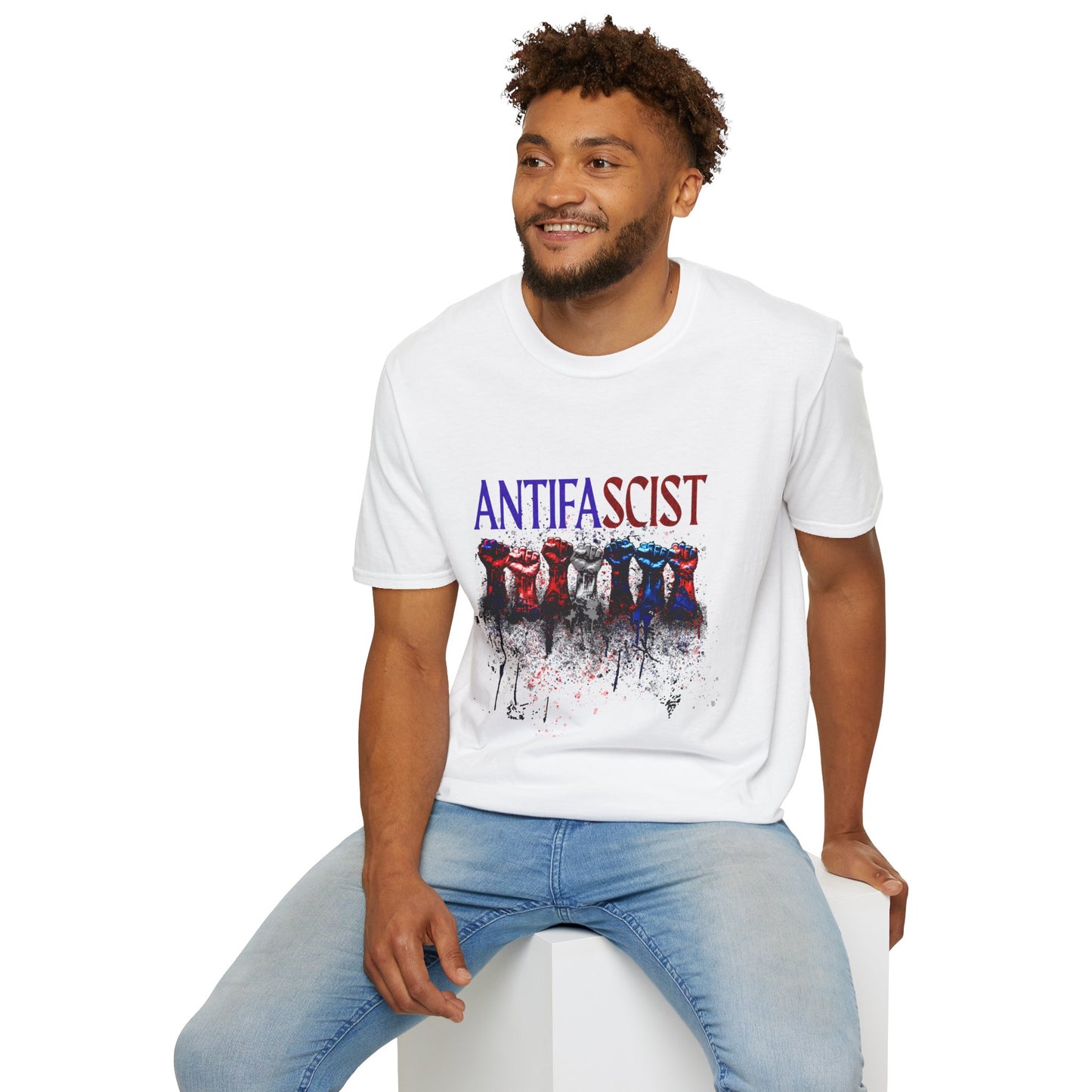 Antifascist Unisex Softstyle T-Shirt Activism Wear