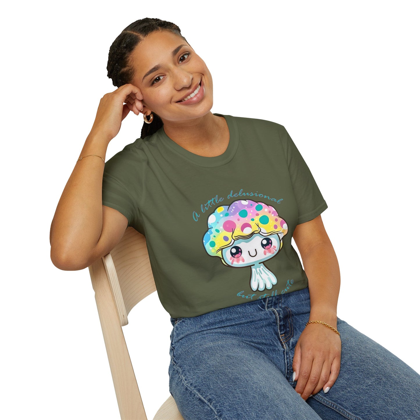 Little Delusional but Still Cute Jellyfish Graphic T-Shirt - A Little Delusional
