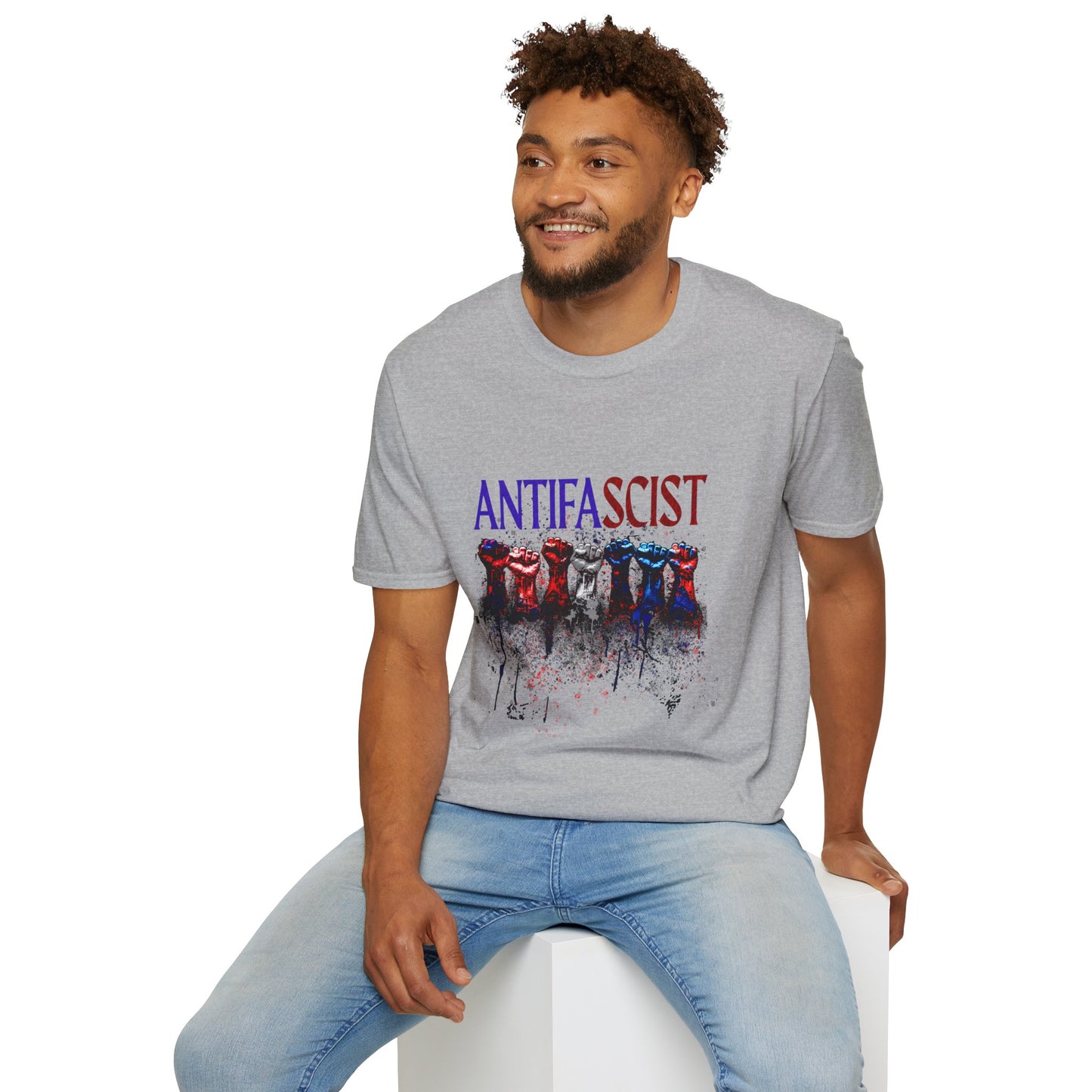 Antifascist Unisex Softstyle T-Shirt Activism Wear