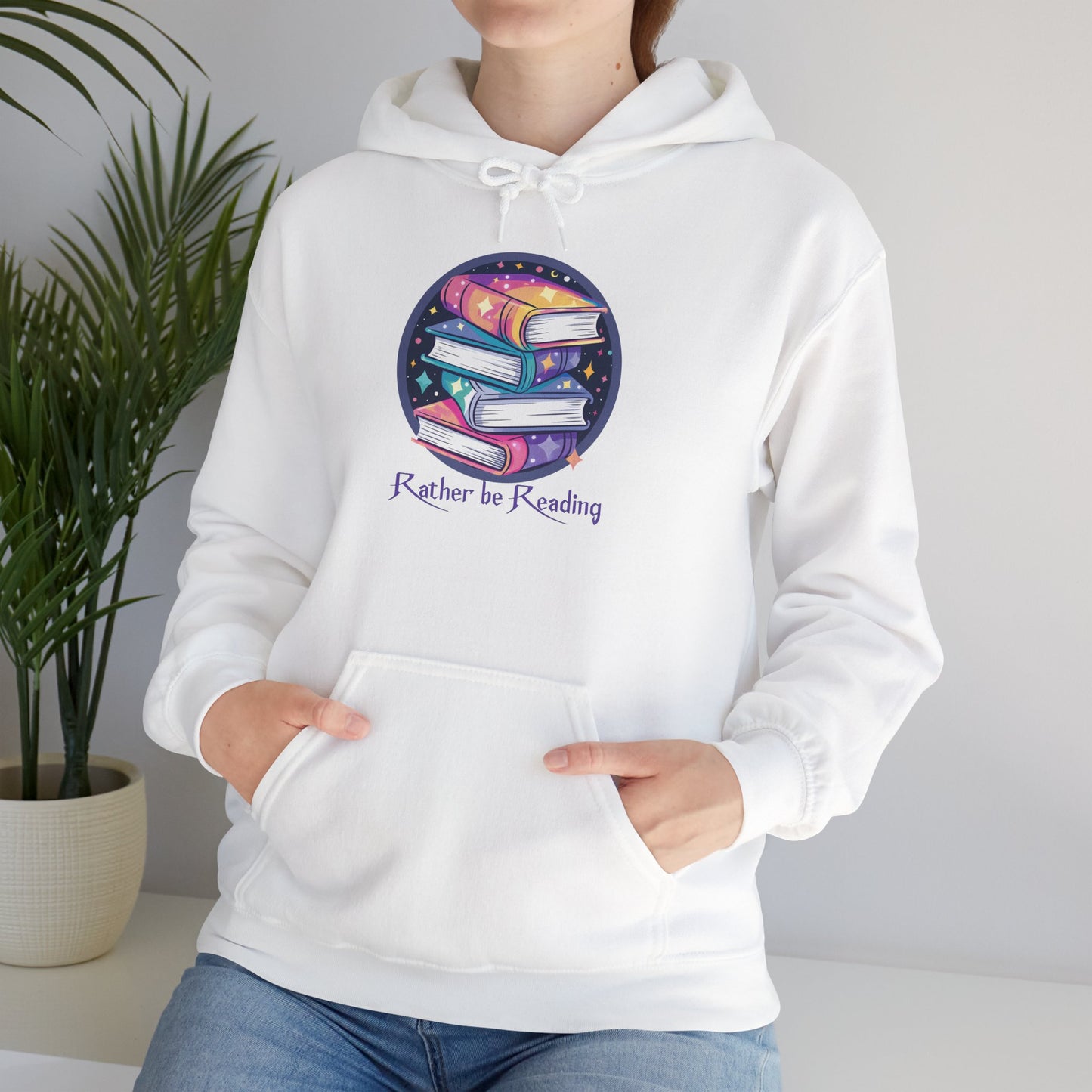 Rather Be Reading Book Lover's Unisex Hoodie