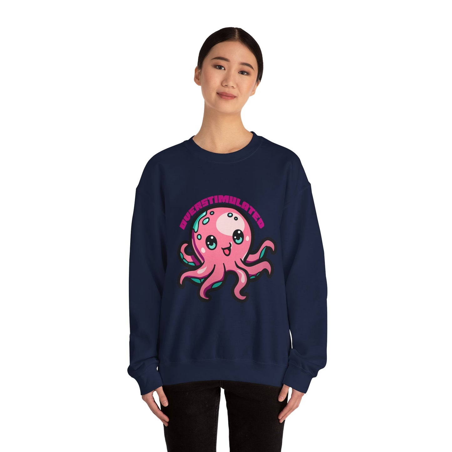 Overstimulated Octopus Graphic Sweatshirt