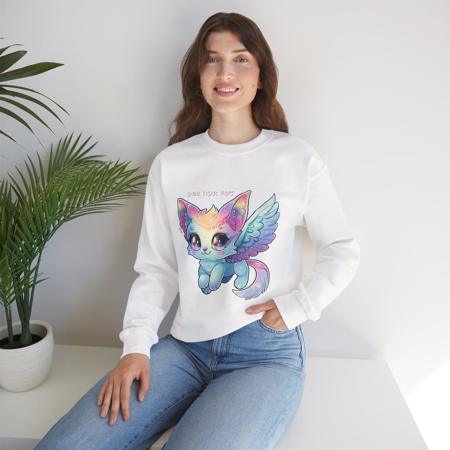 PBS NPR FDT Fantasy Cat Crewneck Sweatshirt