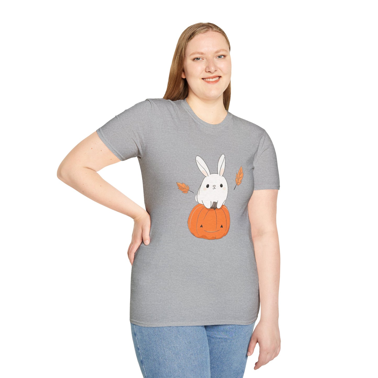 Cute Bunny Pumpkin Unisex T-Shirt