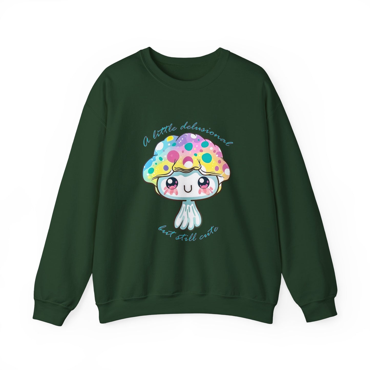 Little Delusional, Still Cute Kawaii Jellyfish Crewneck Sweatshirt