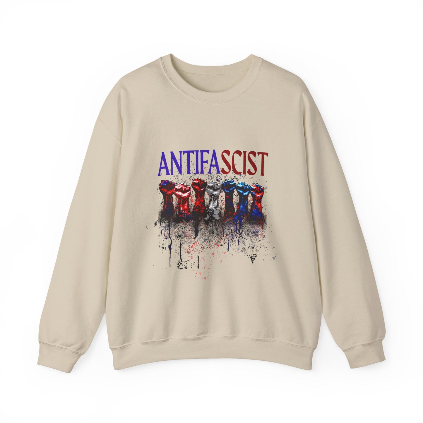 Antifascist Crewneck Sweatshirt Unisex Heavy Blend™